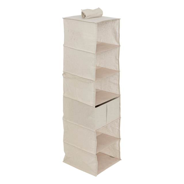Organizator suspendat pentru dulap DRESSY, 6 compartimente, 30 x 30 x 127 cm