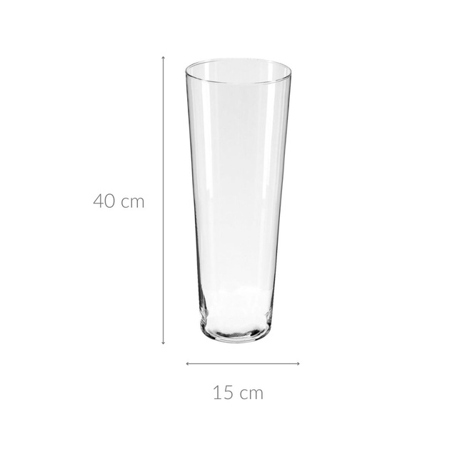 Vaza de sticla, 40 cm