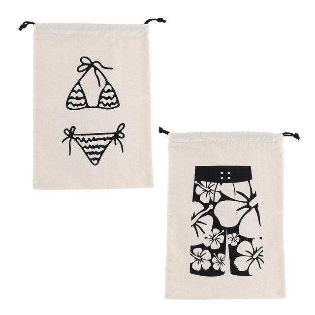 Organizer de călătorie pentru costum de baie, 34 x 23 cm cu șnur.