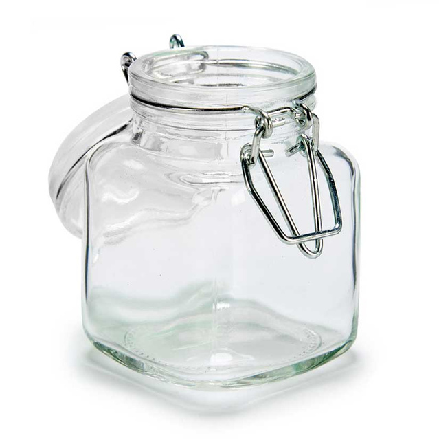 Set 5 borcane din sticla pentru condimente, 90 ml