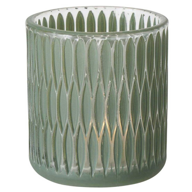 Sfeșnic mozaic  Dustin, 8 cm,  verde pal