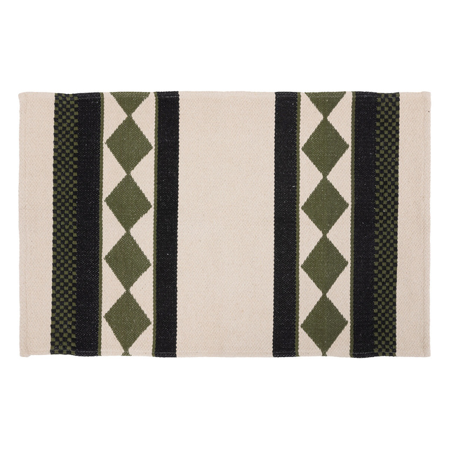 Covor pentru hol, din bumbac, PANAMA, model etnic, 60 x 90 cm