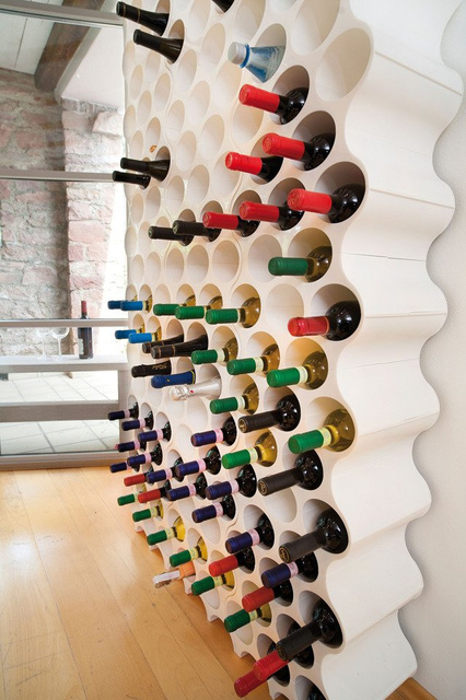 Suport pentru sticle SET-UP, KOZIOL, alb