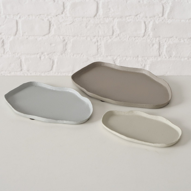 Set 3 tavi decorative Esana, bej