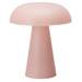Lampa ciupercă RILO, Ø 15 x 18 cm, roz.