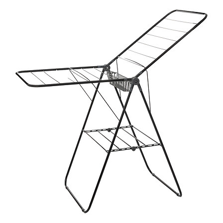 Suport de uscare pliabil cu coș pentru articole mici, 2 niveluri, 5five Simply Smart