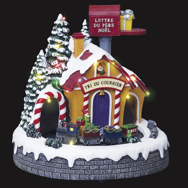 Figurina oficiu poștal cu iluminare LED