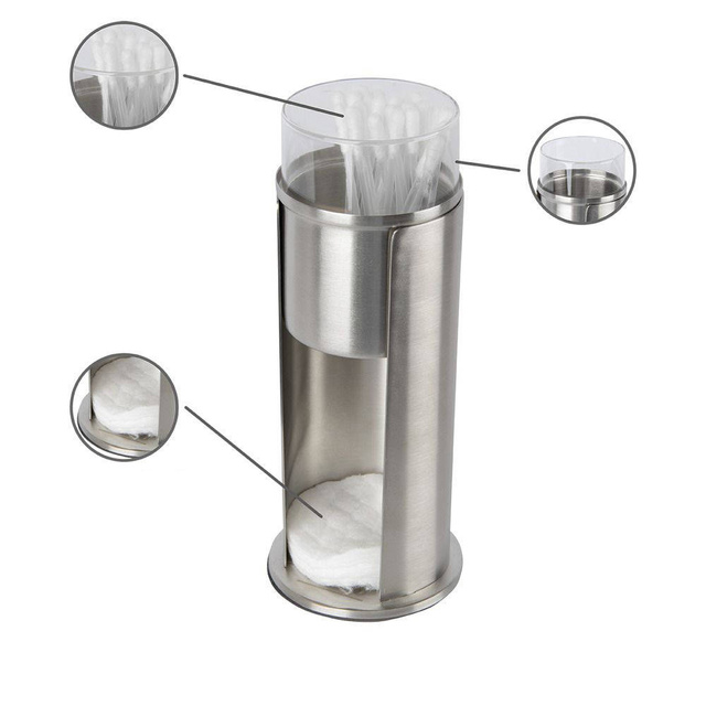 Cutie, recipient FIRENZE pentru dischete și tampoane cosmetice, WENKO