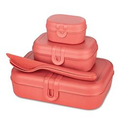 Cutie de prânz PASCAL READY, 3 buc + tacâmuri, KOZIOL