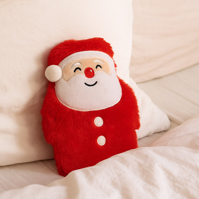 Sticla cu apa calda in forma de Mos Craciun, 280 ml