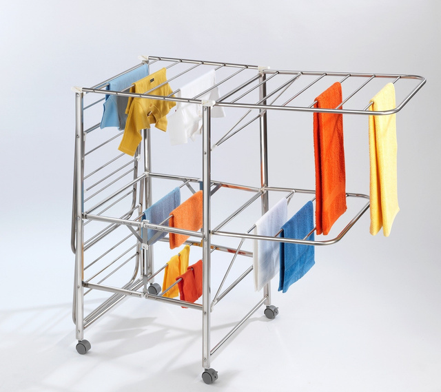 Uscător de haine pliant MOBILE, oțel inoxidabil