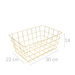 Coș cu fructe, metal, 30 x 21 x 14 cm