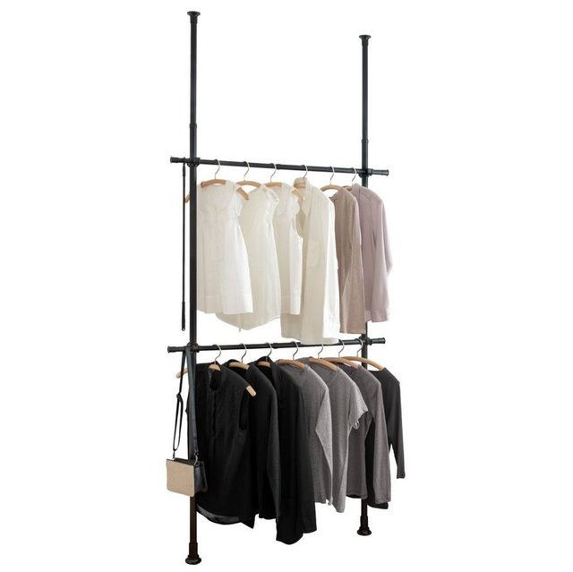 Sistem telescopic de garderobă, HERKULES BASIC, negru, WENKO