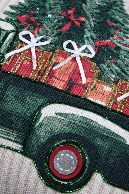 Perna de Crăciun cu imprimeu, 35 × 55 cm