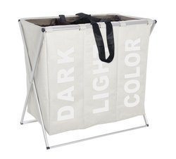 Container pentru rufe TRIO - până la 130 litri, WENKO, bej
