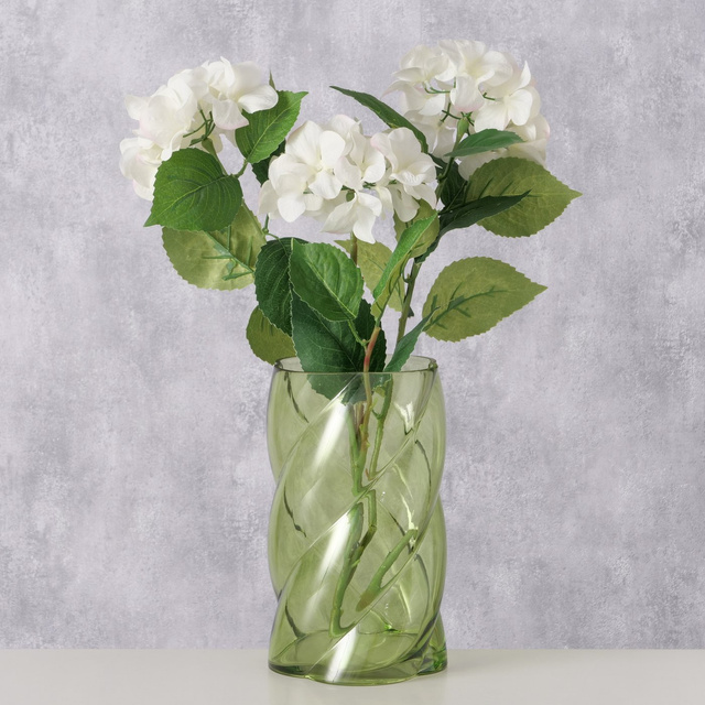 Vaza din sticla lucioasa CURVO, 20 cm