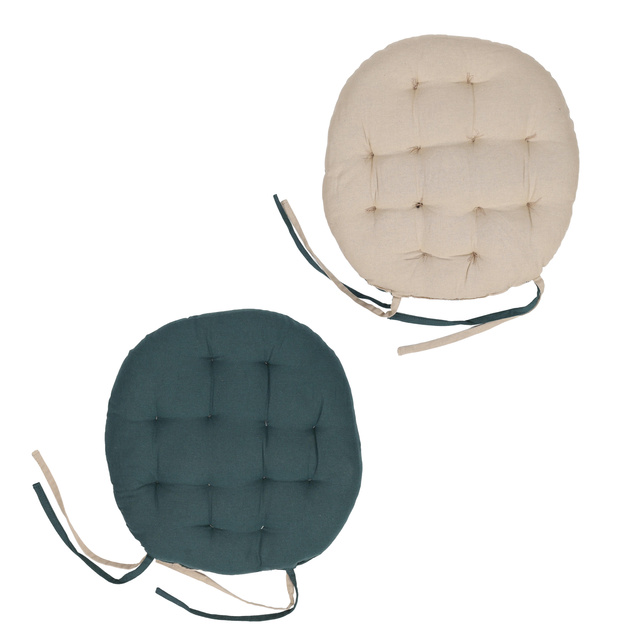 Perna pentru scaun bicoloră DUO, 100% bumbac, 38 x 38 cm