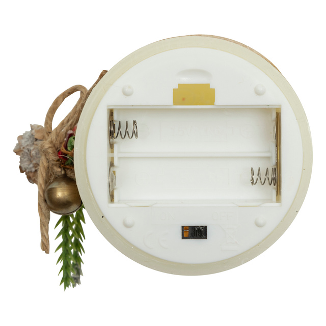 Lumânare decorativă LED din parafină, 10 cm