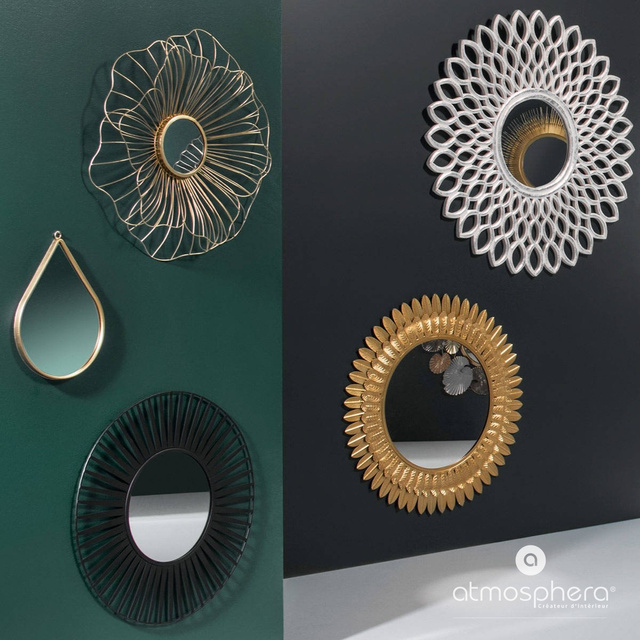 Oglinda decorativa in forma de lacrima, 21 x 29 cm