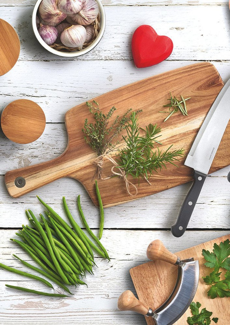 Tocator de bucatarie, ZELLER, Lemn, 32x19 cm