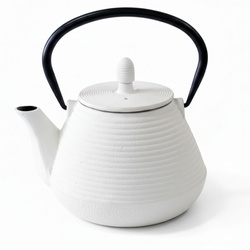 Ceainic din fontă cu infuzor YUKI, 1000 ml, alb