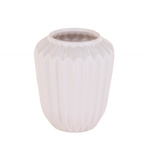 Vaza ceramica cu nervuri, 17 cm