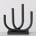 Suport de lumanare din metal Tonis, 34 x 33 cm, negru