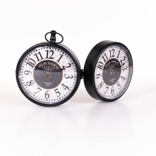 Ceas suspendat pe baza de lemn, 32 cm