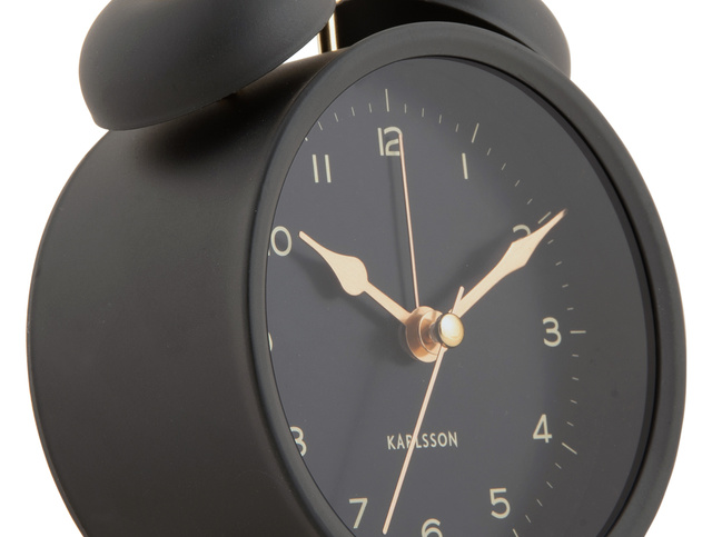 Ceas deșteptător retro TWIN BELL, Ø 9,7 cm