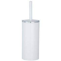 Recipient pentru perie INCA + perie WC, WENKO, alb