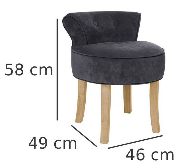 Scaun 3 in 1 Atmosphera Créateur d'intérieur, Poliester, Gri