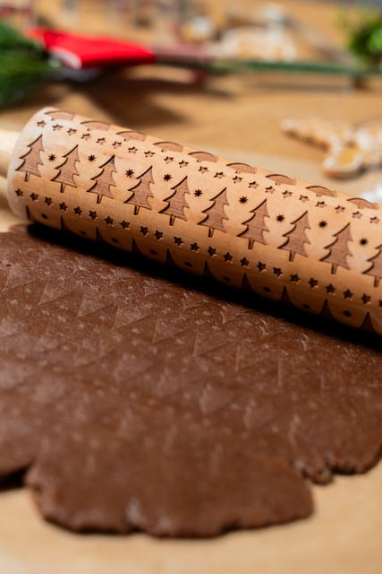 Sucitor din lemn cu model, Ø 5 cm