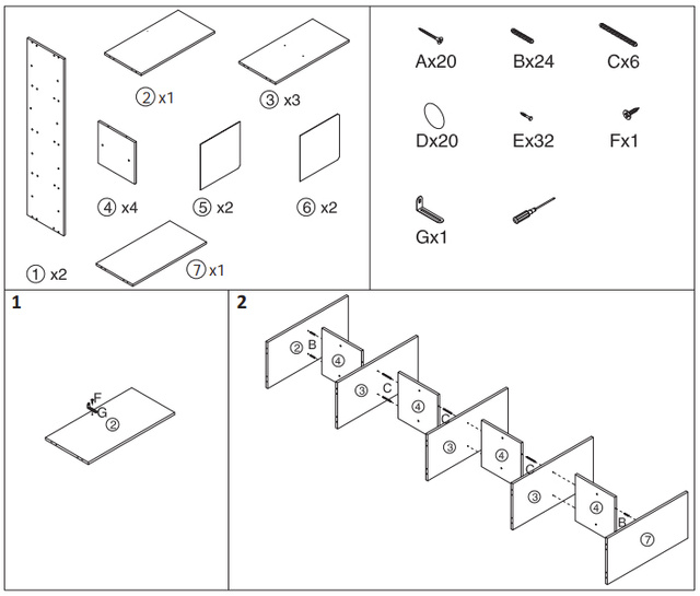 Bibliotecă 8 rafturi, MDF, 68x32x134 cm
