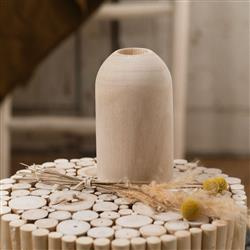 Vaza din lemn decorativa Pure