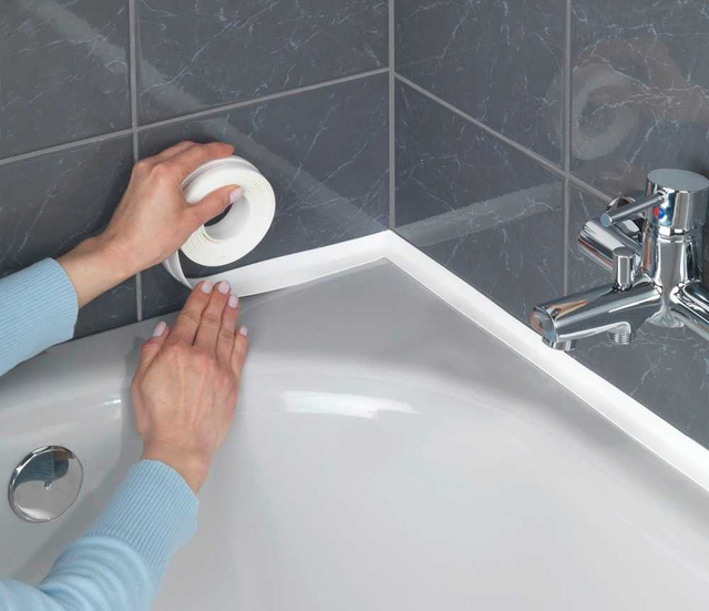 Bandă de etanșare pentru cabina de duș, 3,5 m, lățime 2,8 cm, WENKO