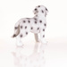 Figurina de gradina caine dalmatian, inaltime 28 cm, din piatra artificiala