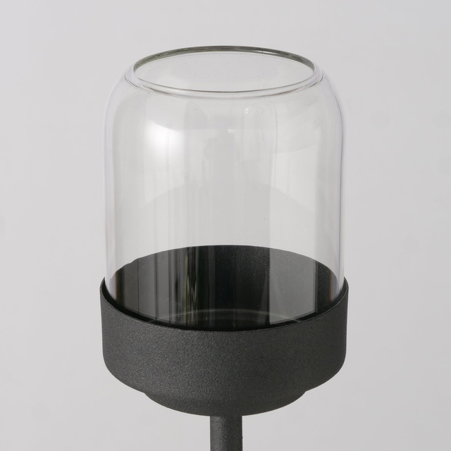 Set de felinare metalice cu cupolă de sticlă SENZA, 3 buc.