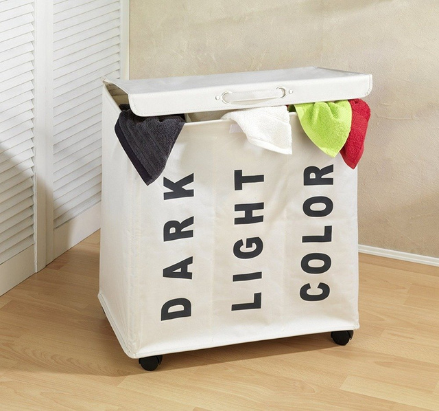 Container pentru rufe TRIVO - 116 litri, WENKO, bej