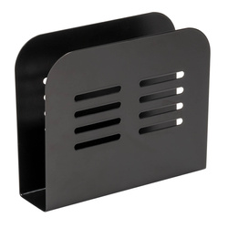 Suport pentru servetele, Wenko Baco, negru, din metal, 15 cm x 12.5 cm x 4 cm