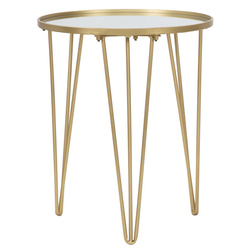 Masuta de cafea cu blat oglinda, Ø 40 x 49 cm