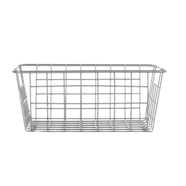 Coș metalic pentru fructe, gri, 24 x 18 x 10 cm