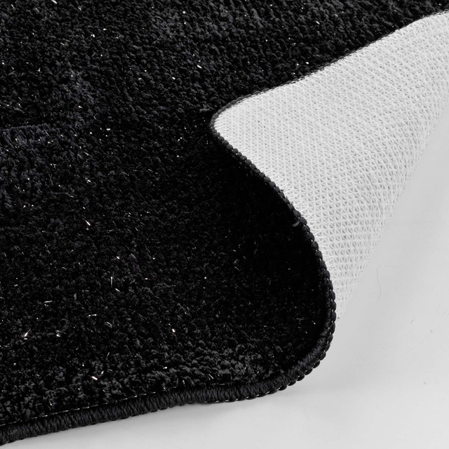 Covoras baie METROPOLIS, negru, 45 x 75 cm