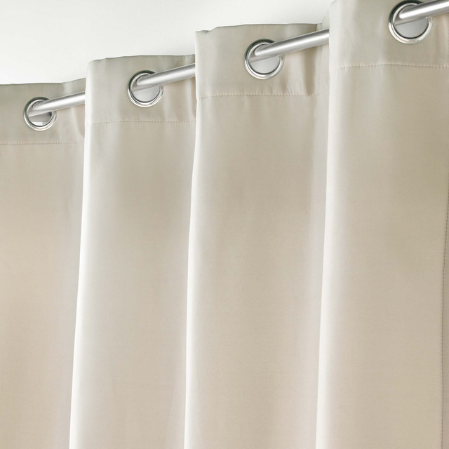 Perdea termică cu inele, strat dublu din microfibră, 135 x 260 cm
