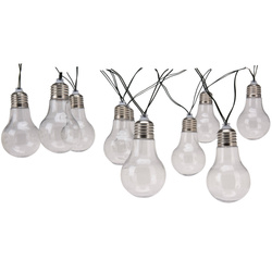 Ghirlanda gradina PARTY, solara, 10 lumini in forma de bec