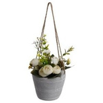 Flori artificiale in ghiveci ROSES, 18 cm