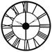 Ceas de perete negru Ø 70 cm, cu cifre romane, Atmosphera
