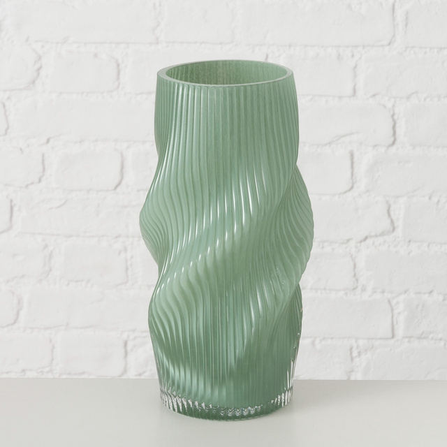 Vază din sticlă zdrobită, formă VERESE, 30 cm