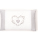 Perna decorativă pentru salon CONSTANCE, inimioară brodată, bumbac, 30 x 50 cm