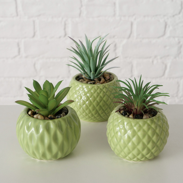 Suculenta artificiala in ghiveci MALUHA, 10,5 cm