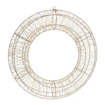 Coroană din sârmă, decorare cu LED, Ø 50 cm
